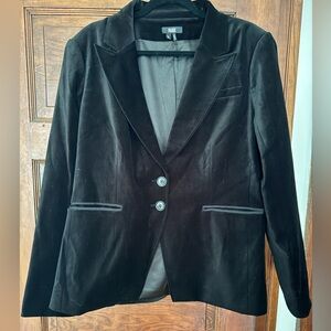 PAIGE Black Velvet Women's Blazer